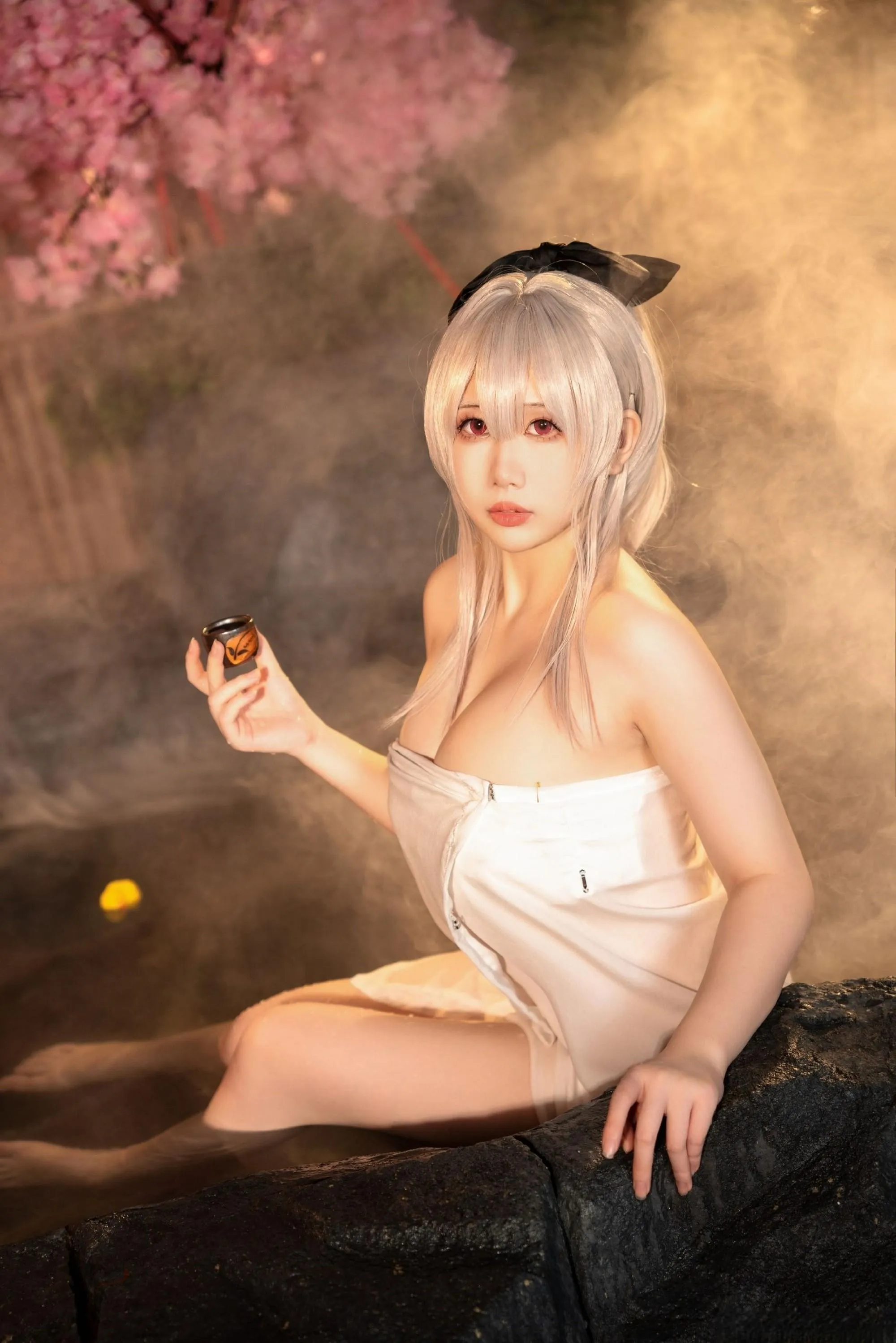 九言 – NO.54 小瑶幺幺喜茶苍苍子 碧蓝温泉 [64P]插图6